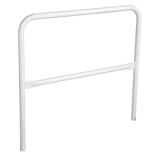 STEEL PIPE SAFETY RAILING 48 IN LENGTH WHITE